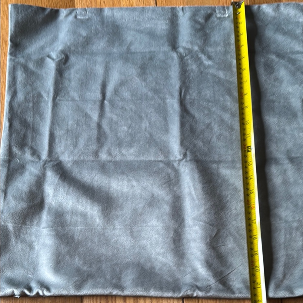 Gray Velvet Fabric Square Pillow Cover